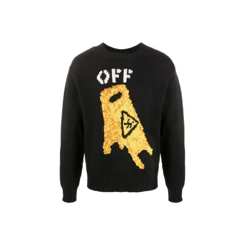 Off Белый FW20 Черный Желтый Мужские Свитера