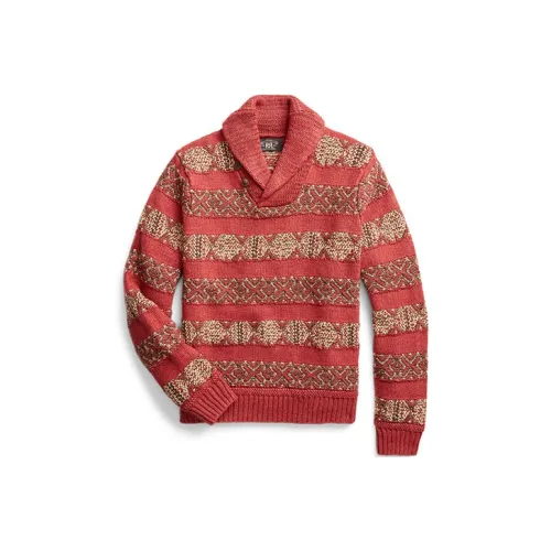 DOUBLE RL FW21 Свитер Мужской Красный