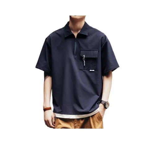 GELANLU Лето Поло Свободный крой Унисекс