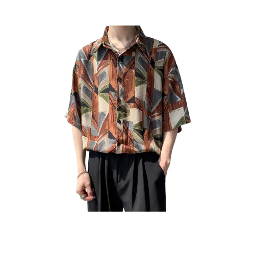 COMOWA Коричневый Унисекс Рубашки