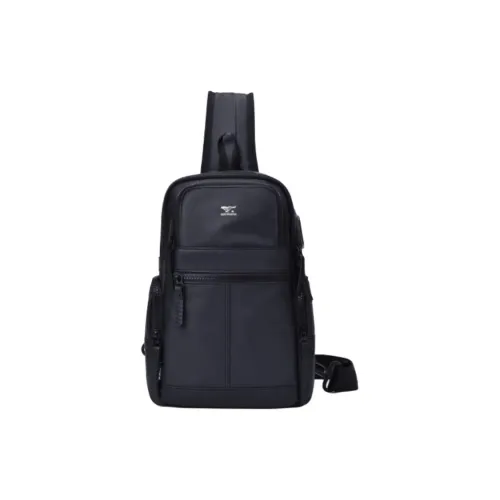 SEPTWOLVES Ткань Sling Сумка Большая Мужская Черная