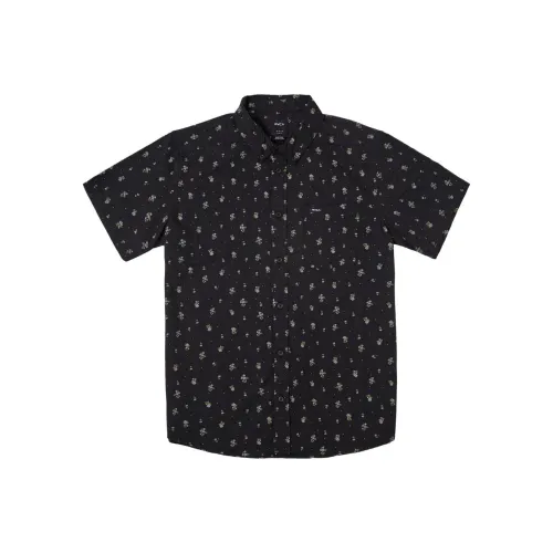 RVCA Мужские Черные Рубашки