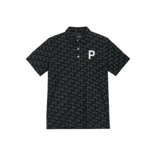 PUMA Мужская поло рубашка черного цвета