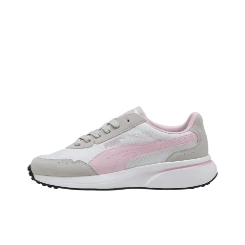 PUMA R78 Glance Low Топ Кроссовки для тренировок Женские Серый Розовый