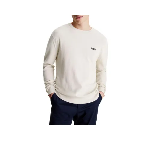 CALVIN KLEIN Рубашка Европейская версия Мужская Камень Бежевый