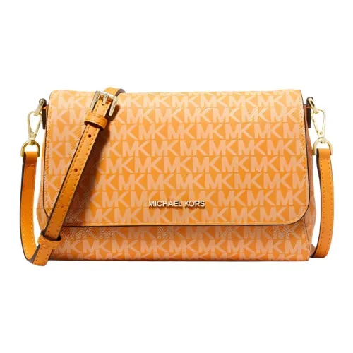 MICHAEL KORS Кожаная отделка Сумка через плечо Средняя Женская Апельсин