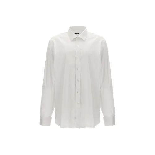 BARBA Белые Мужские Рубашки