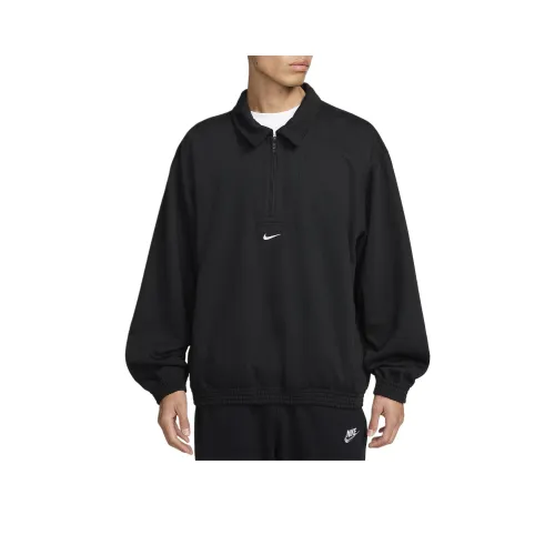 Nike Толстовка Мужская Черный Белый