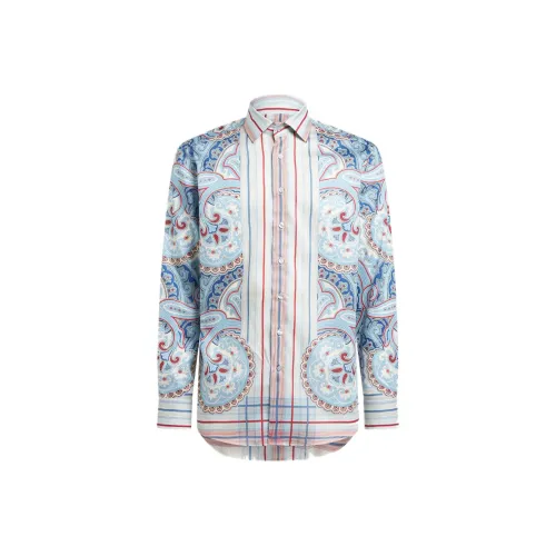 ETRO Мужские Синие Рубашки