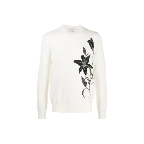 Alexander McQueen Белые Мужские Свитера