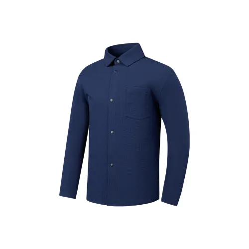 QIAODAN Рубашка Мужская Сатиновая Blue Ribbon