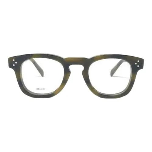 CELINE Кератин Овальные Оправы для очков Унисекс Черепаховый