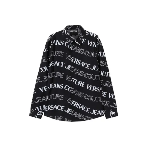 VERSACE JEANS COUTURE SS24 Рубашка Мужская Черная