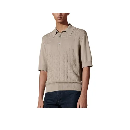 HERMES SS24 Поло Мужское Песочно-желтое