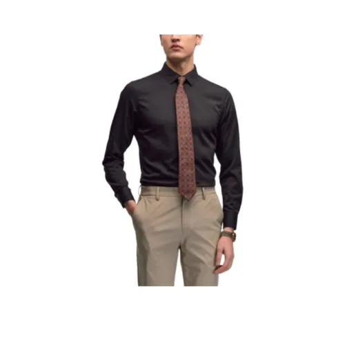 JODOLL Рубашка Мужская Угольный Черный