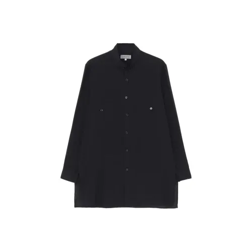 Yohji Yamamoto Pour Homme Черные Мужские Рубашки