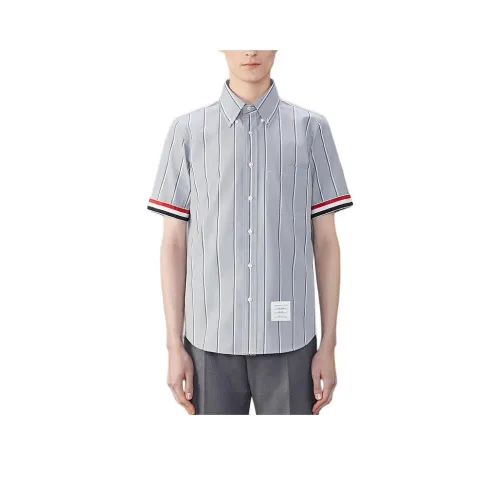 THOM BROWNE· FW24 Рубашка Мужская Средняя Серая