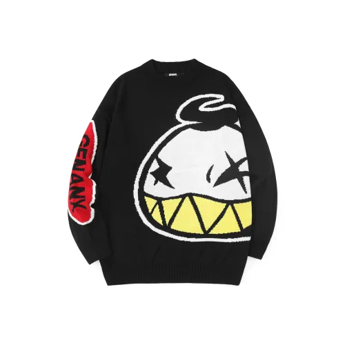 GENANX Черный Унисекс Свитеры