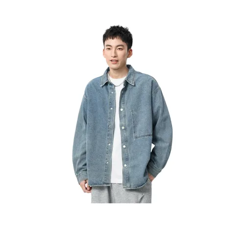 MISULI Blue Men's Shirts MISULI Синий Мужские Рубашки