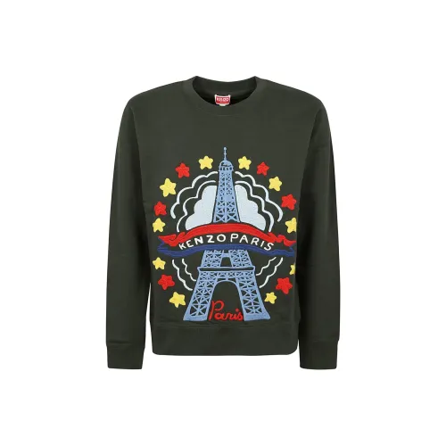 KENZO Темный хаки Мужские Свитшоты