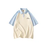 Бежево-абрикосовый/Светло-синий