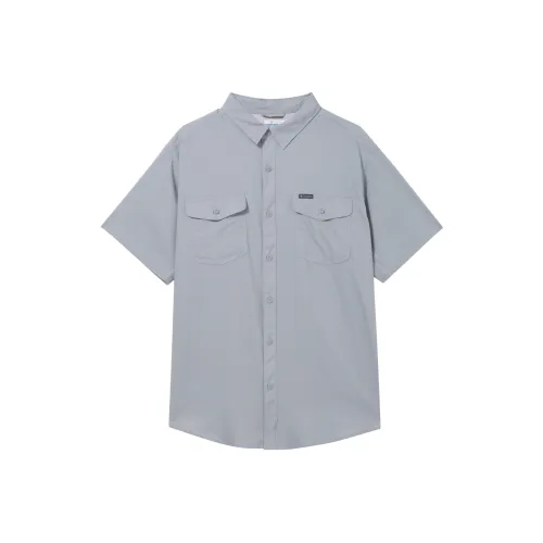 Мужские рубашки Columbia co-brand серого цвета