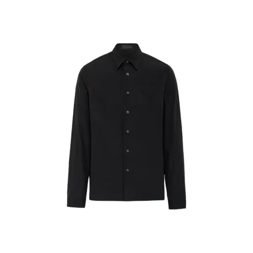PRADA Мужские Черные Рубашки