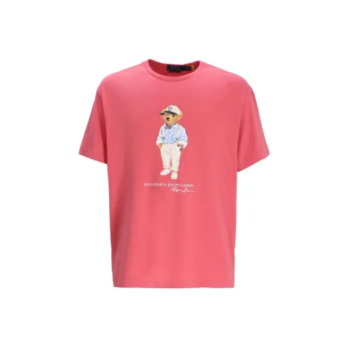 Polo Ralph Lauren T-Рубашка Мужская Малиновая Розовая