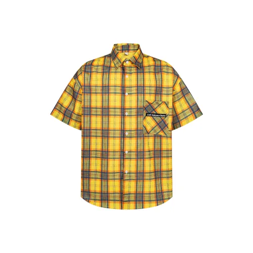 Желтые унисекс рубашки