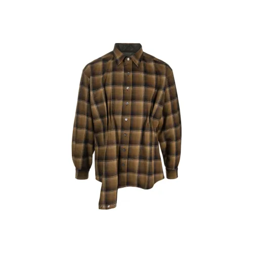 Maison Margiela Рубашка Унисекс Коричневый