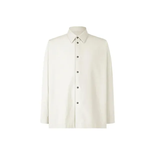 Homme Plissé Issey Miyake SS24 Рубашка Мужская Белая