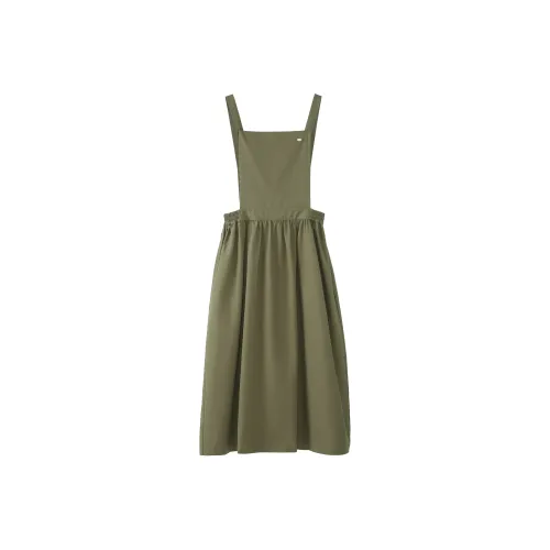 Fstudio Без рукавов Платье Женское Армейский зеленый