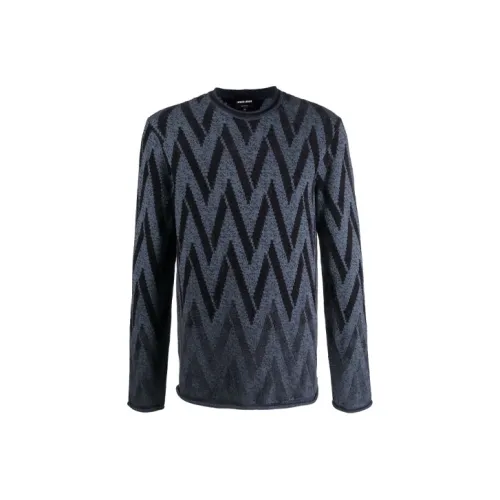 GIORGIO ARMANI Темно-серый Мужской Свитера