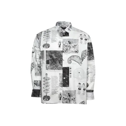 Études Черно-белая мужская рубашка