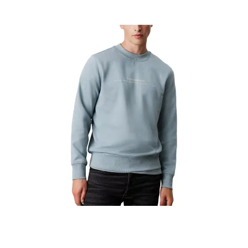 CALVIN KLEIN Свитшот Европейская версия Мужской Синий