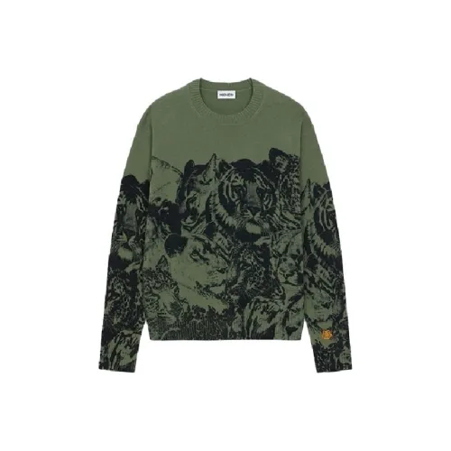 KENZO Чайно-зеленый Мужские Свитера