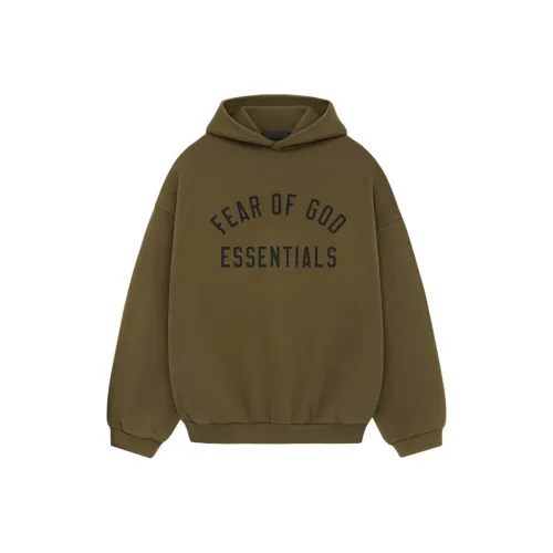 Fear of God ESSENTIALS Оливково-зеленый/Оливковый Мужские Толстовки