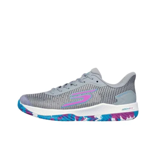 Skechers Viper Court Pro Low Топ Кроссовки для тренировок Женские Серый
