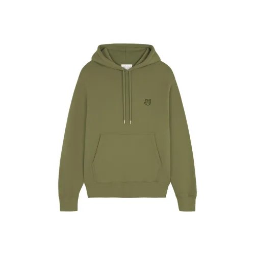 Maison Kitsune FW24 Толстовка Мужской Армейский Зеленый