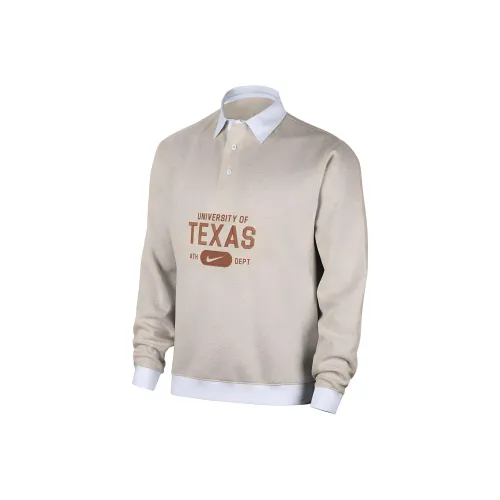 Nike College Texas Club Fleece Polo Men's Birch Wood