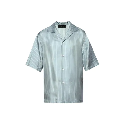 AMIRI Светло-синие мужские рубашки