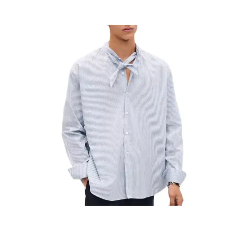 HERMES Мужские Синие Рубашки