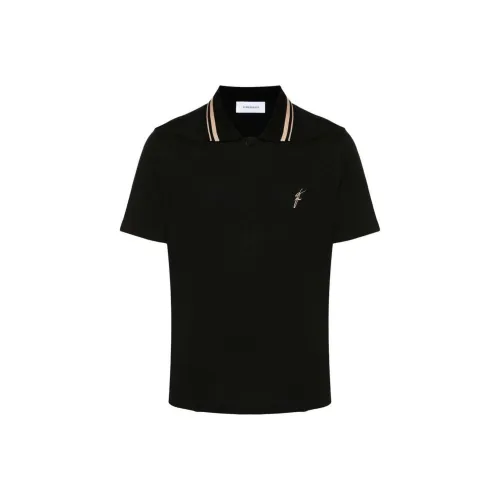 Ferragamo SS24 Поло Мужское Черное