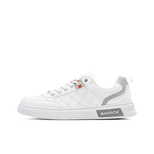 Warrior Low Топ Скейтборд Кроссовки Мужские Белые Серые