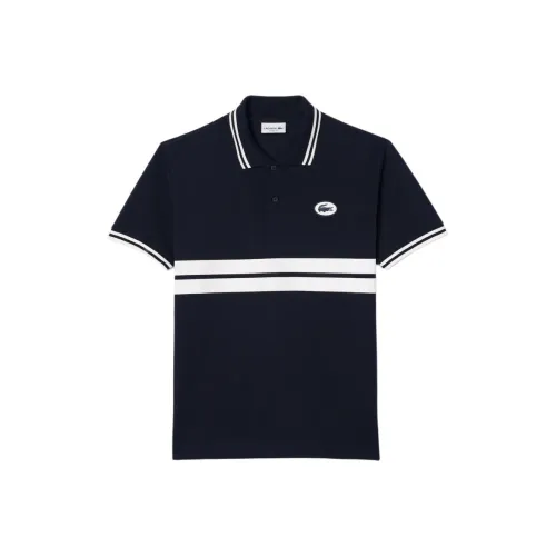 LACOSTE Collaboration Морской Синий/Белый Мужская Поло