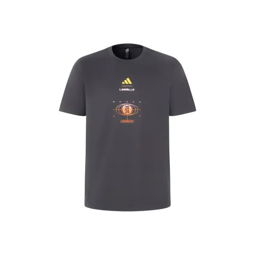 Adidas Les Mills Угольно-черный Унисекс Футболка