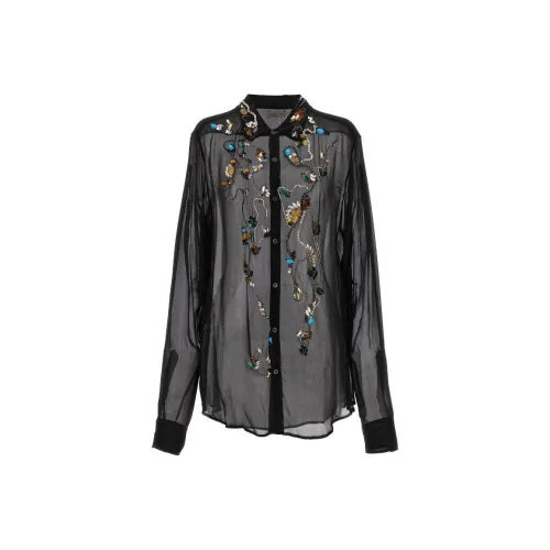 DRIES VAN NOTEN Мужские Черные Рубашки