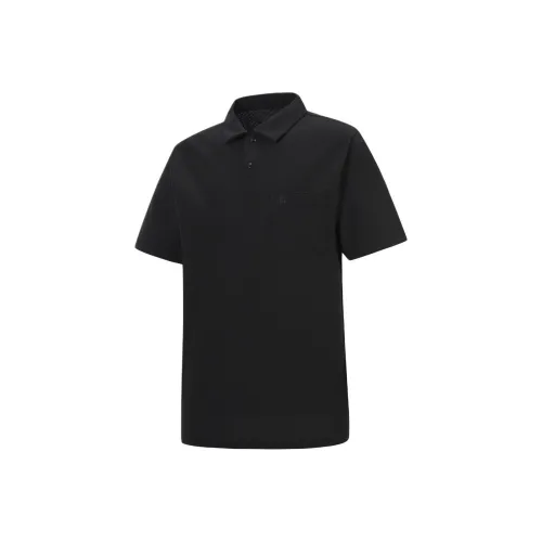 KOLON SPORT Мужская черная поло рубашка