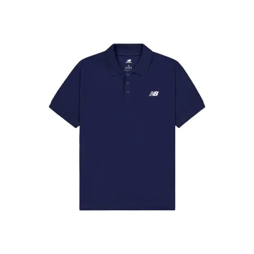 New Balance Поло Мужское Морской Синий