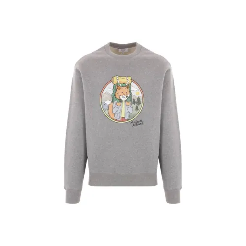 Maison Kitsune Серый Мужской Свитшот